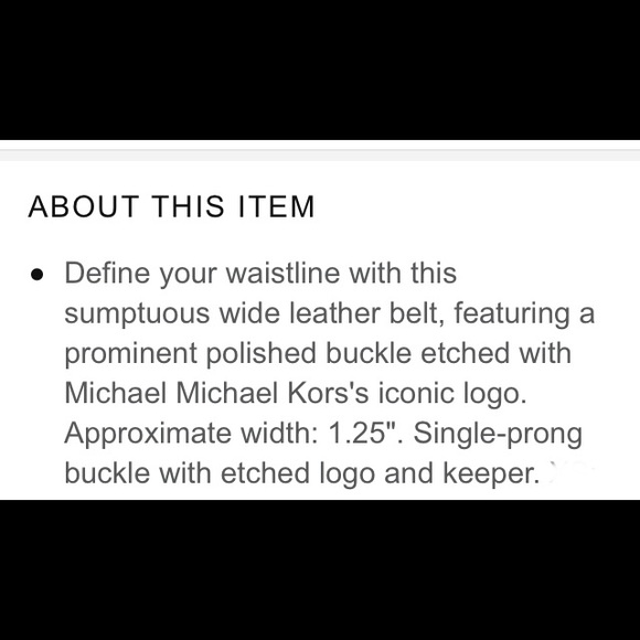 Michael kors belt NWT - Picture 6 of 6